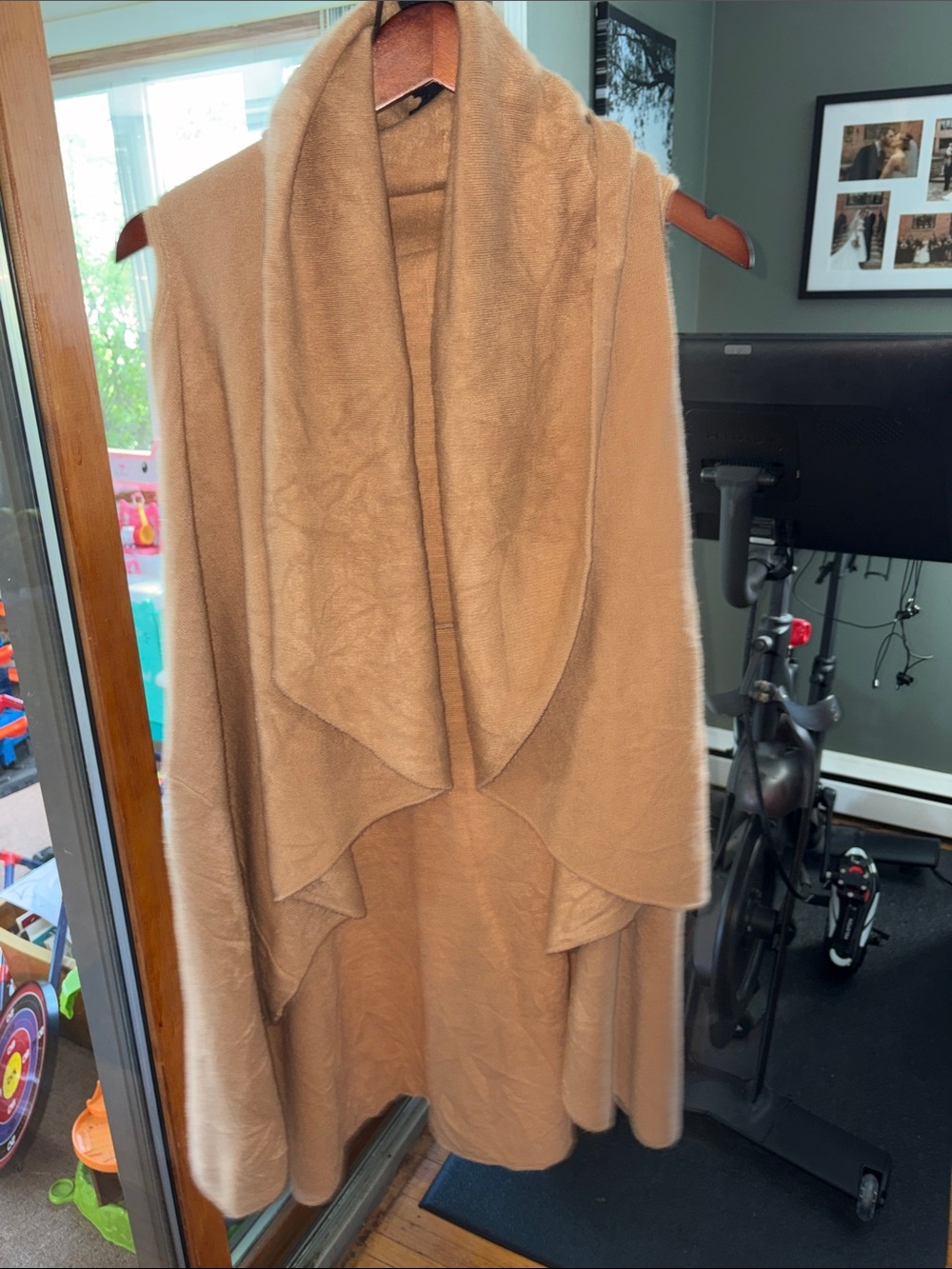 Camel Draped Vest